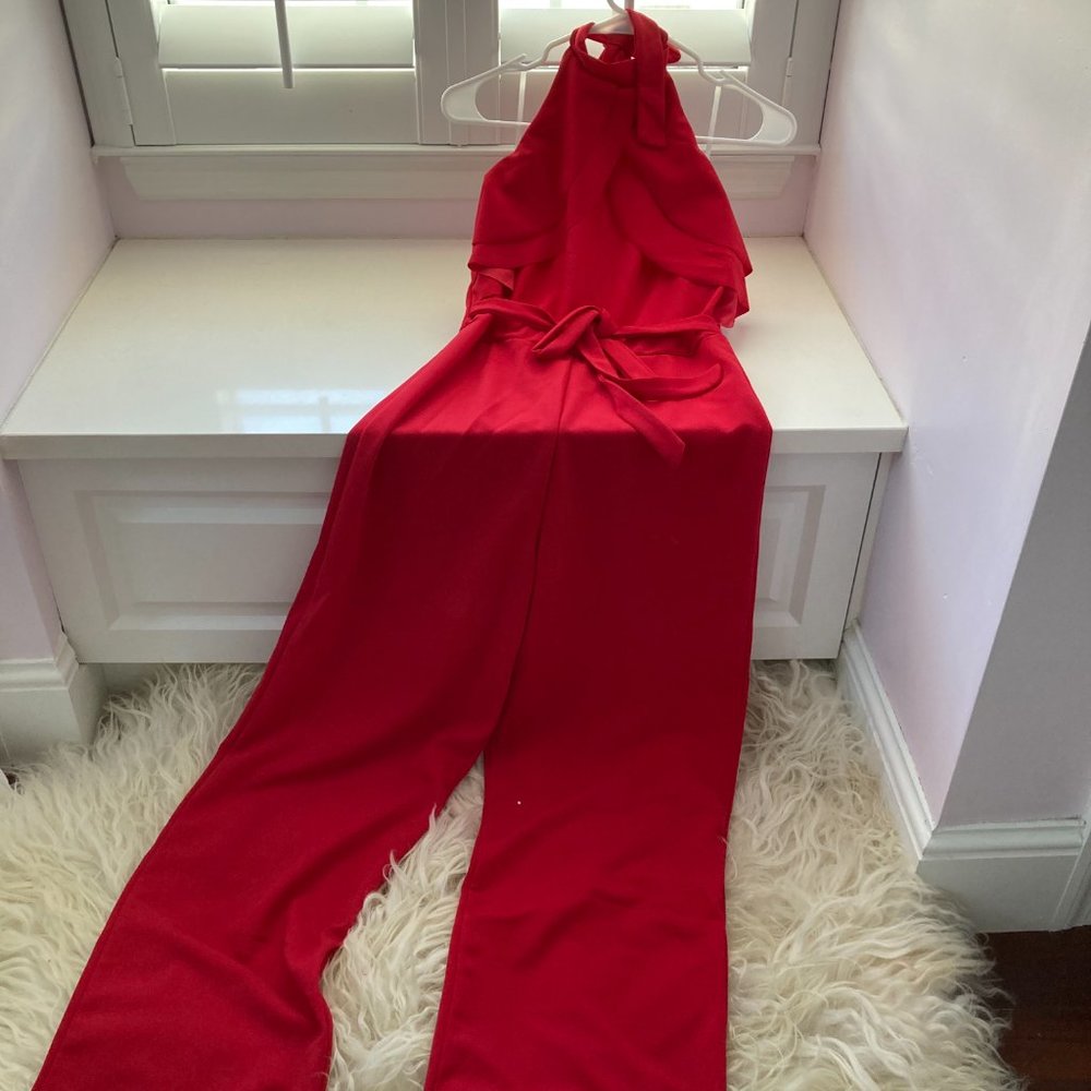 bebe Halter Neck Jumpsuit - Picture 6 of 14